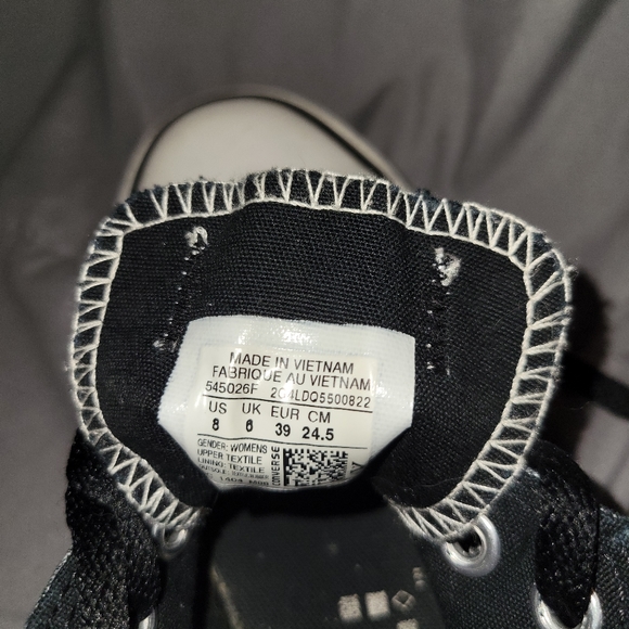 Converse | Ox Low Top Shoes in Washed Black - Picture 7 of 7